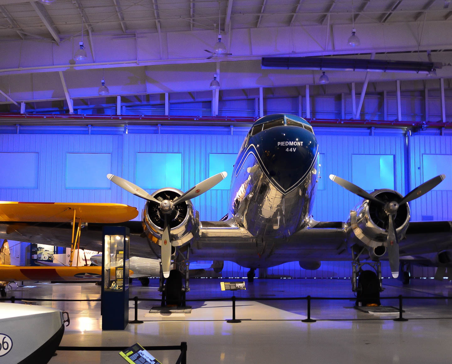 Beautifully restored DC-3 painted in an historic Piedmont Airlines livery. From time to time they take her out and fly.